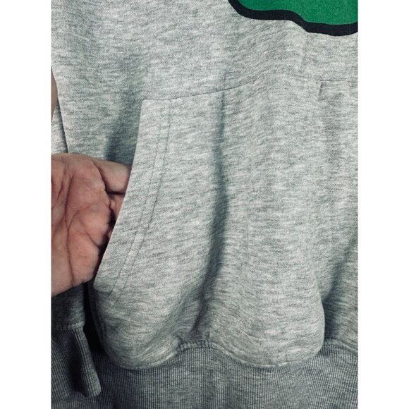 H&M Womens XS Nirvana Gray Hoodie With Green Smiley Graphic Grunge Band Music - Picture 2 of 8